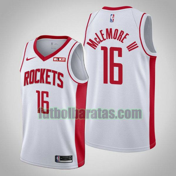 camiseta city edition 2020 ben mclemore 16 houston rockets blanco hombro