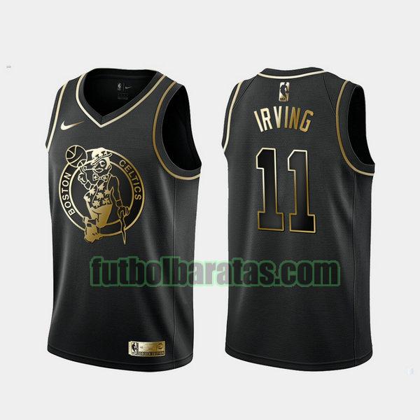 camiseta city edition 2020 irving 11 boston celtics negro hombro