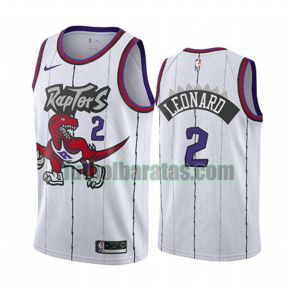 camiseta city edition 2020 kawhi leonard 2 toronto raptors blanco hombro