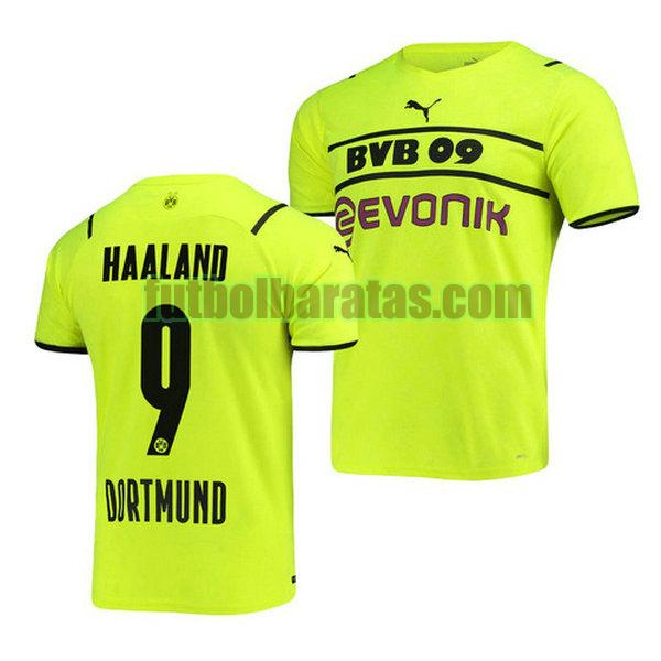 camiseta erling haaland 9 borussia dortmund 2021 2022 verde tercera