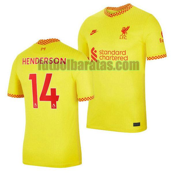 camiseta jordan henderson 14 arsenal 2021 2022 azul tercera