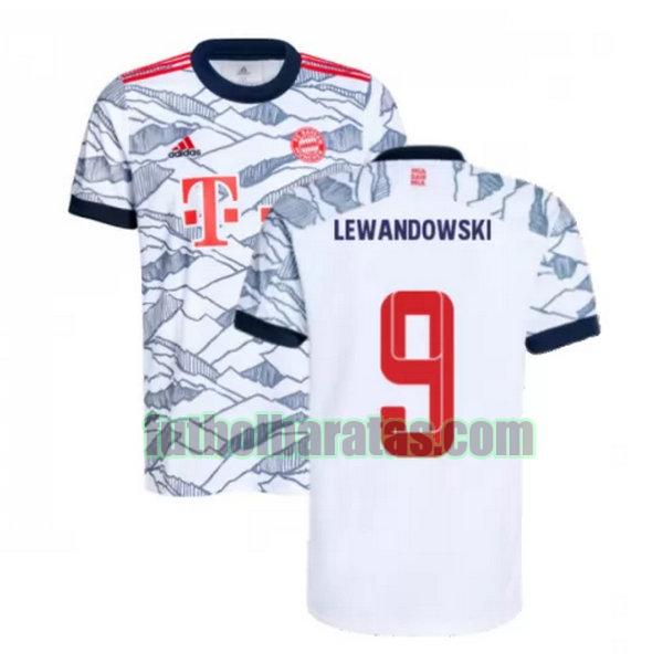 camiseta lewandowski 9 bayern munich 2021 2022 negro tercera