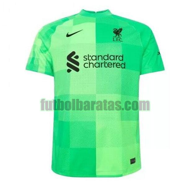 camiseta liverpool 2021 2022 verde portero