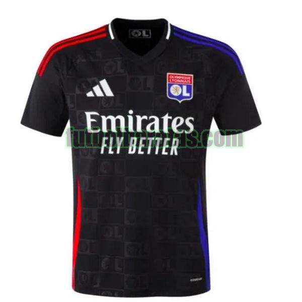 camiseta lyon 2024 2025 negro segunda