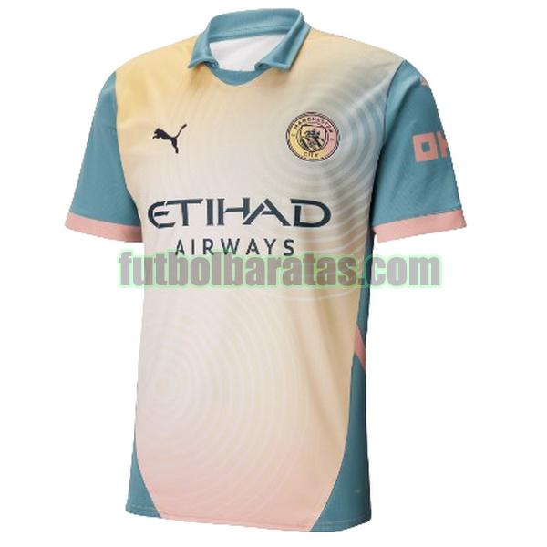 camiseta manchester city 2024 2025 amarillo verde fourth