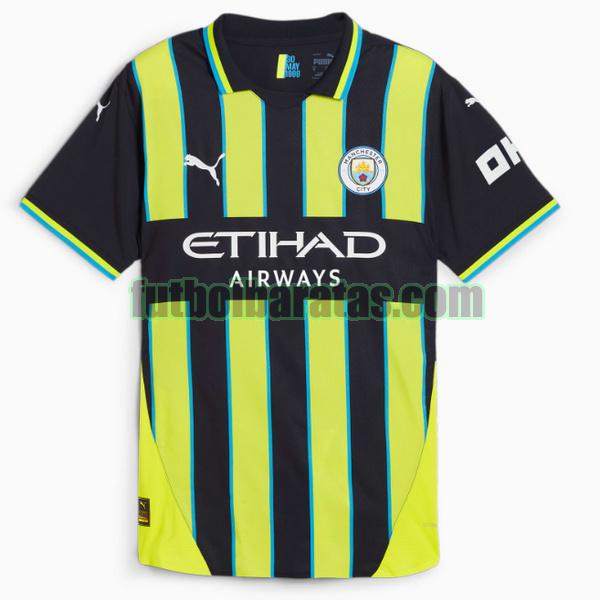 camiseta manchester city 2024 2025 verde negro segunda