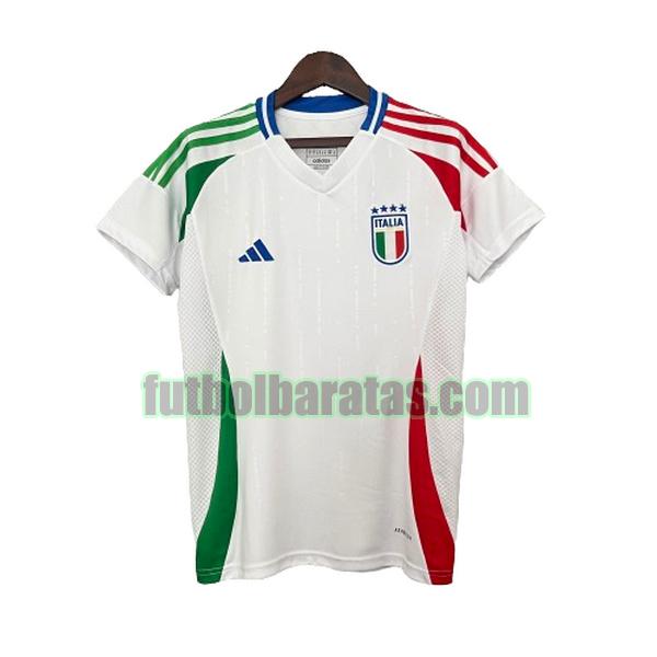 camiseta mujer italia 2024 blanco segunda