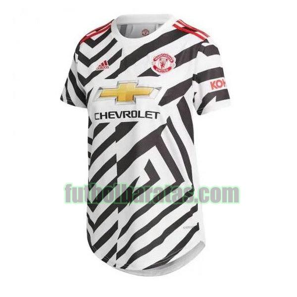 camiseta mujer manchester united 2020-2021 tercera