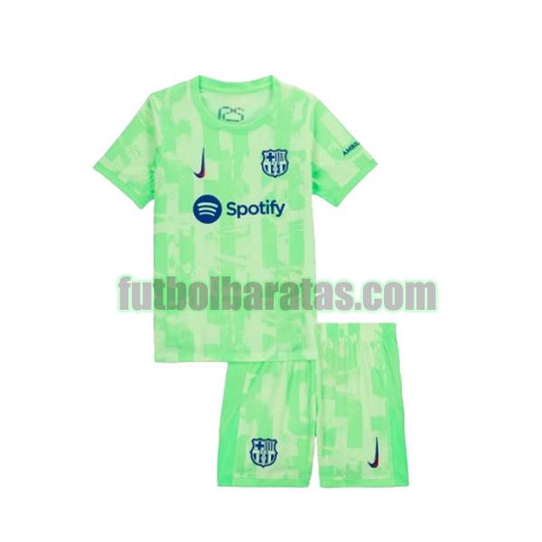 camiseta niño barcelona 2024 2025 verde tercera