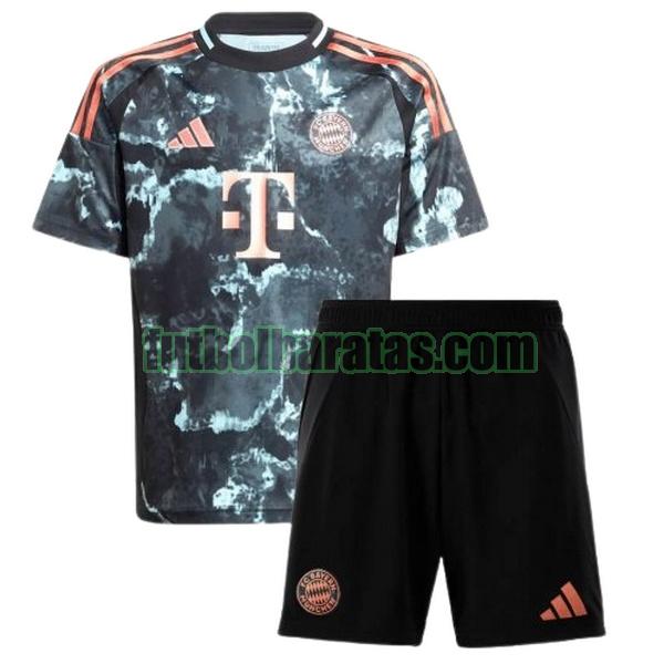 camiseta niño bayern munich 2024 2025 negro segunda