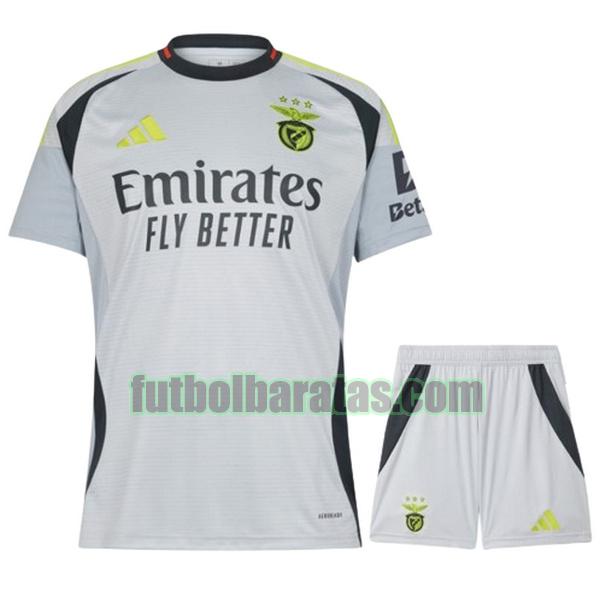 camiseta niño benfica 2024 2025 gris tercera