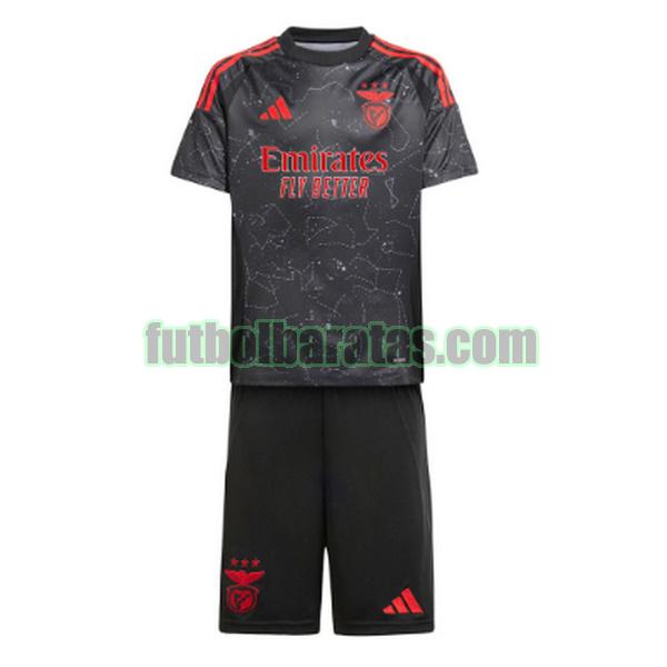 camiseta niño benfica 2024 2025 negro segunda