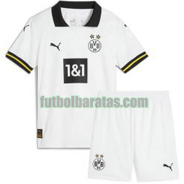 camiseta niño borussia dortmund 2024 2025 blanco tercera