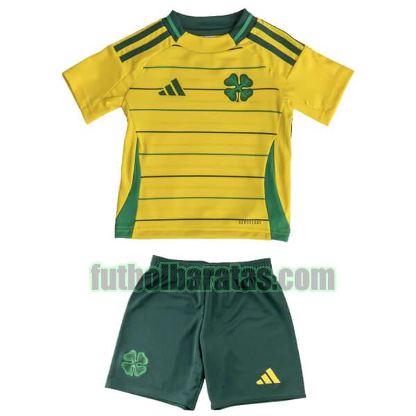 camiseta niño celtic 2024 2025 amarillo segunda