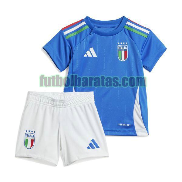 camiseta niño italia 2024 azul primera