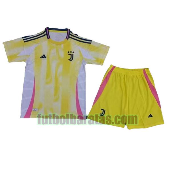 camiseta niño juventus 2024 2025 amarillo segunda