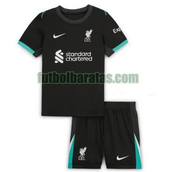 camiseta niño liverpool 2024 2025 negro segunda