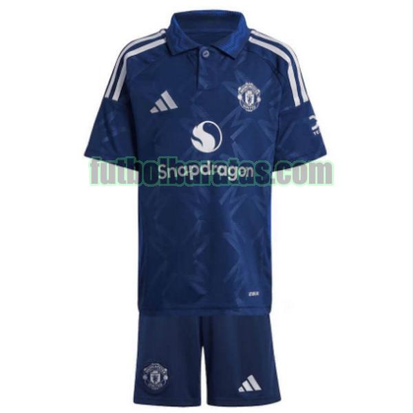 camiseta niño manchester united 2024 2025 blanco segunda