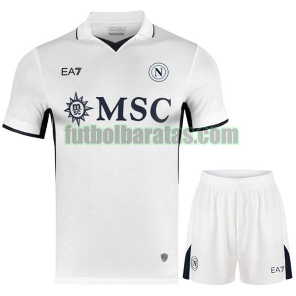 camiseta niño napoli 2024 2025 blanco tercera