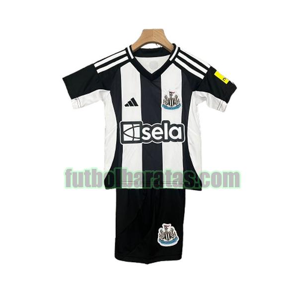 camiseta niño newcastle united 2024 2025 negro blanco primera