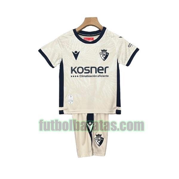 camiseta niño osasuna 2024 2025 blanco segunda