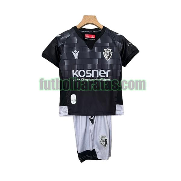 camiseta niño osasuna 2024 2025 negro tercera