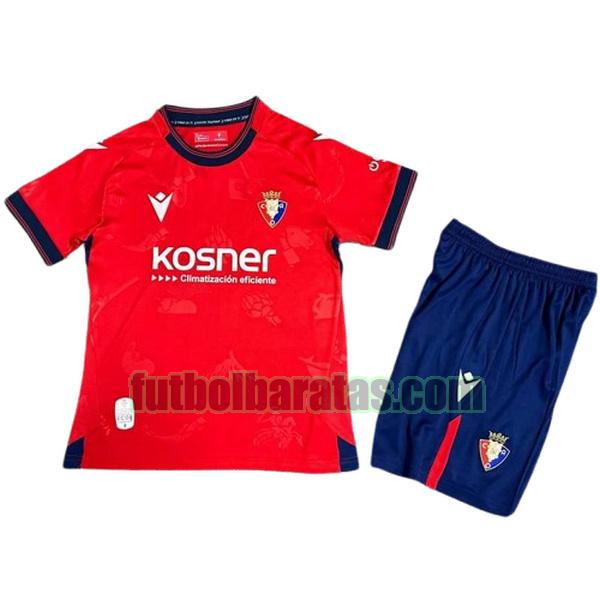 camiseta niño osasuna 2024 2025 rojo primera