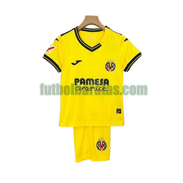 camiseta niño villarreal 2024 2025 amarillo primera