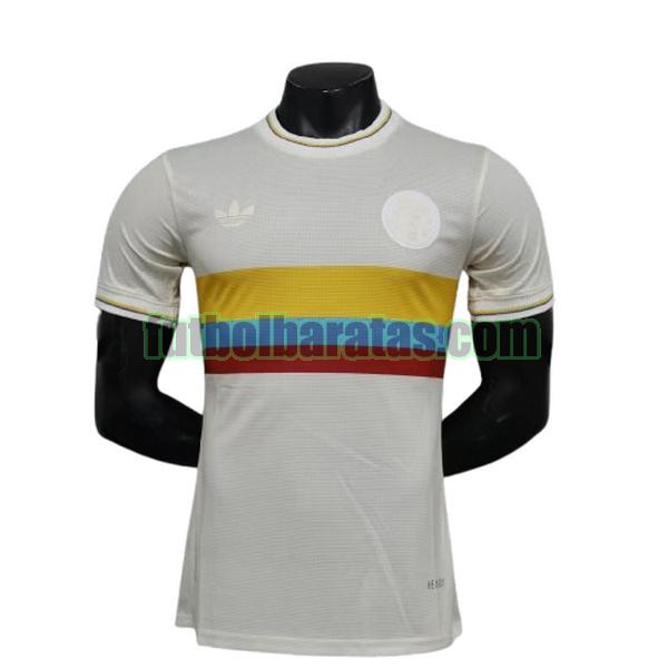 camiseta player colombia 2024 blanco 100th anniversary