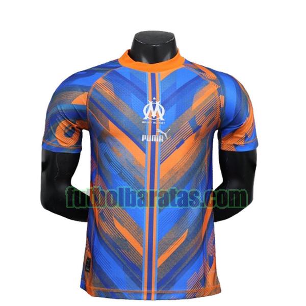 camiseta player marsella 2024 azul naranja special edition