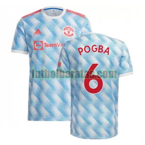 camiseta pogba 6 manchester united 2021 2022 azul segunda