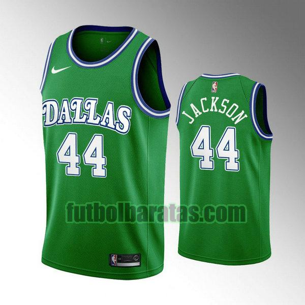 camiseta retro jim jackson 44 dallas mavericks verde hombre