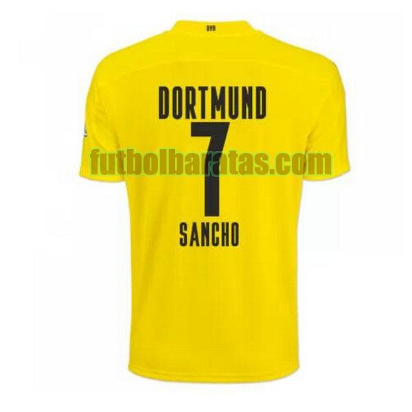 camiseta sancho 7 borussia dortmund 2020-2021 primera