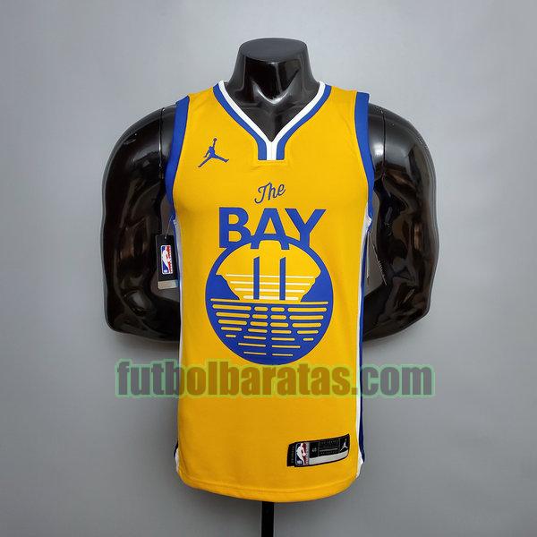 camiseta versión fans klay thompson 11 golden state warriors amarillo hombre