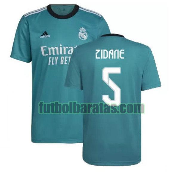 camiseta zidane 5 real madrid 2021 2022 verde tercera