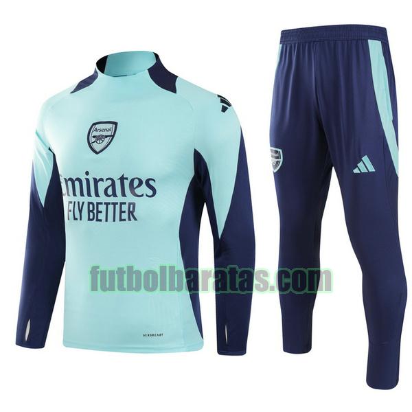 chandal arsenal 2024 2025 verde half zipper conjunto