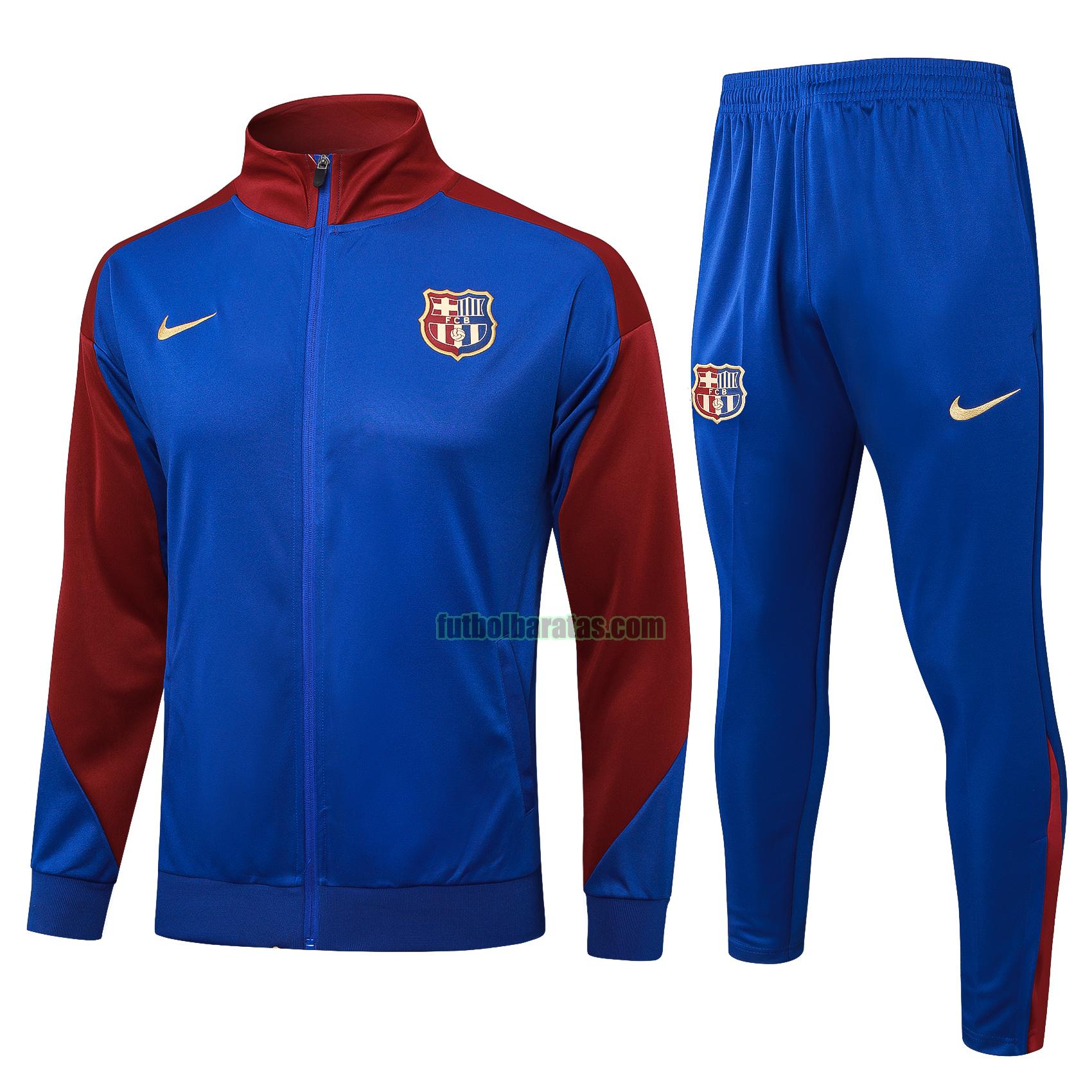 chandal barcelona 2024 2025 azul long zipper conjunto