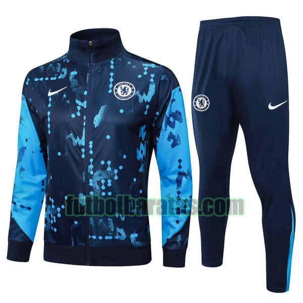 chandal chelsea 2024 25 azul long zipper conjunto