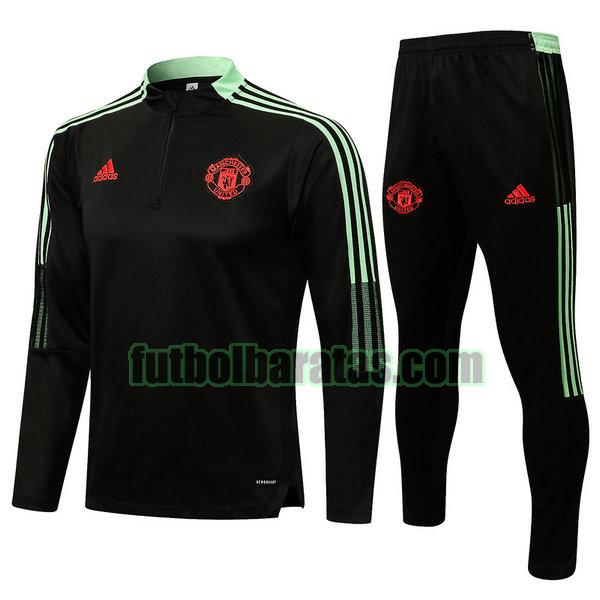 chandal manchester united 2021 22 negro conjunto