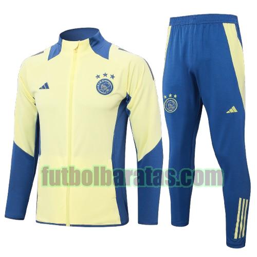 chandal niño arsenal 2024 2025 amarillo long zipper conjunto