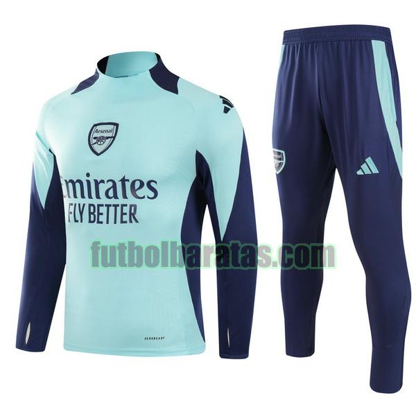 chandal niño arsenal 2024 2025 verde half zipper conjunto