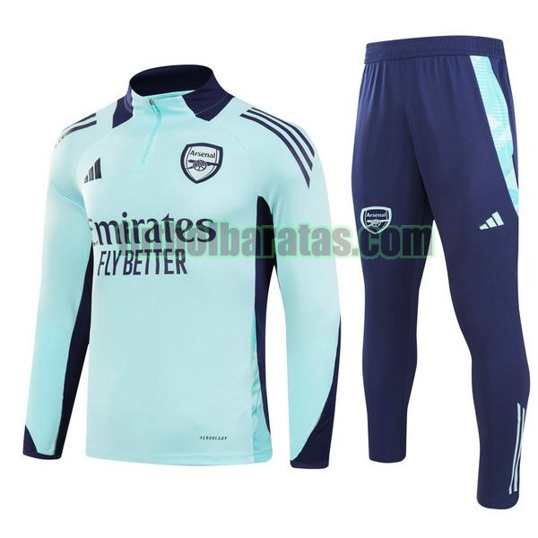 chandal niño arsenal 24 25 verde half zipper conjunto