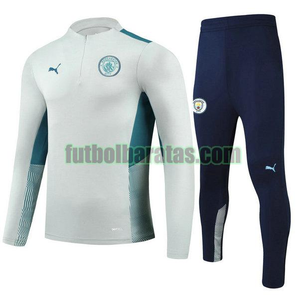 chandal niño manchester city 2021 2022 gris conjunto