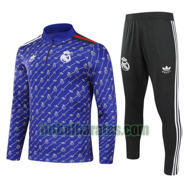 chandal niño real madrid 2024 2025 purple half zipper conjunto