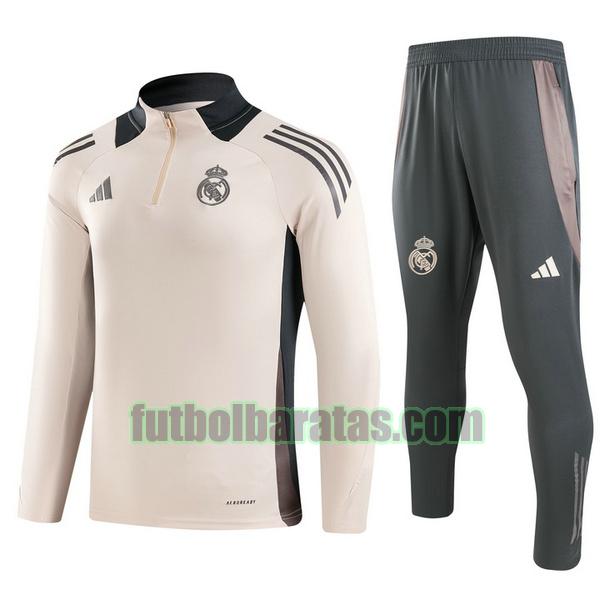 chandal real madrid 2024 2025 rosa half zipper conjunto