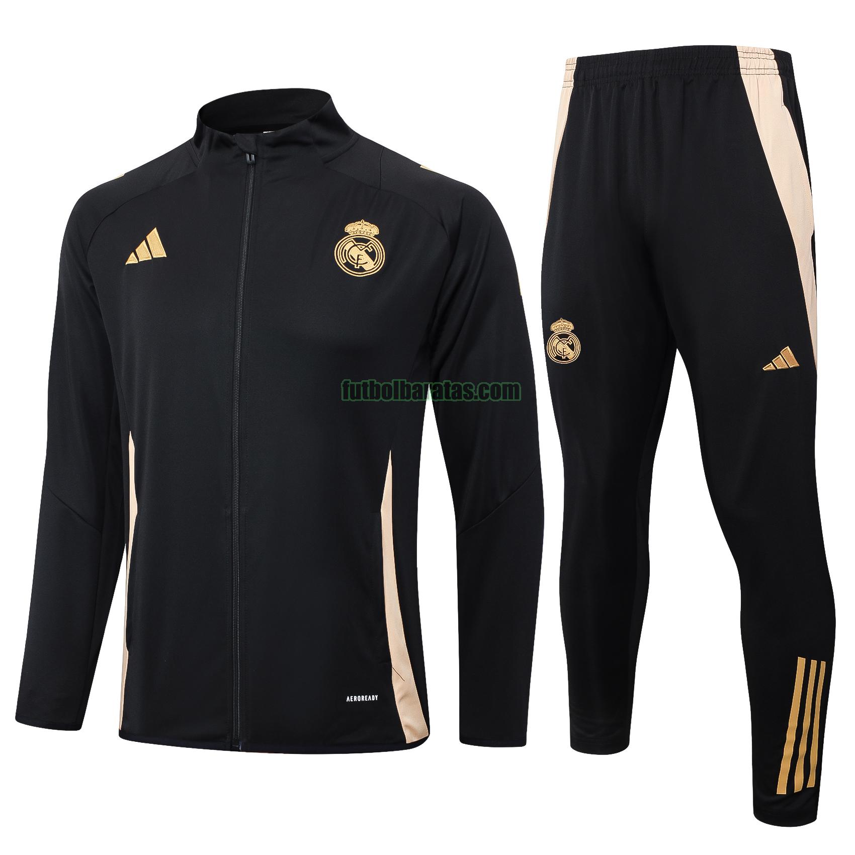 chandal real madrid 2024 25 blanco long zipper conjunto