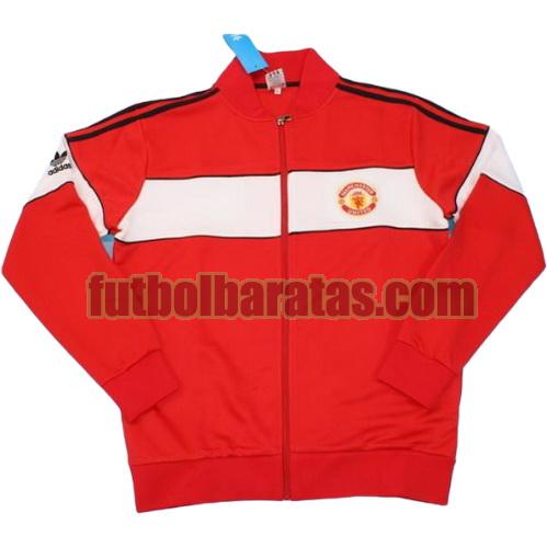 chaqueta manchester united 1984 rojo primera equipacion