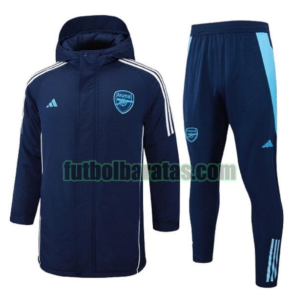 cotton padded clothes arsenal 2024 2025 azul conjunto