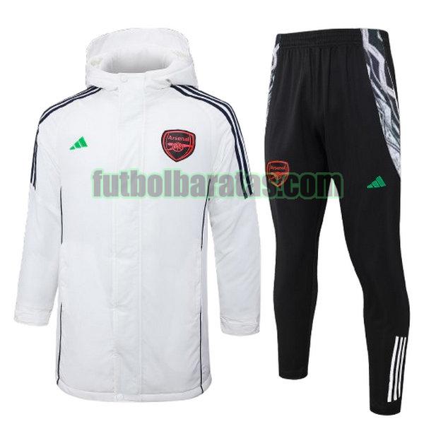 cotton padded clothes arsenal 2024 2025 blanco conjunto