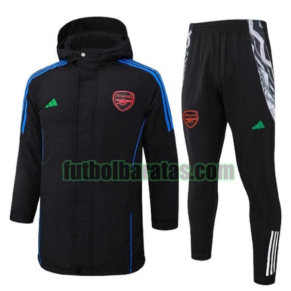 cotton padded clothes arsenal 2024 2025 negro conjunto